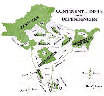 Map of  Dinia